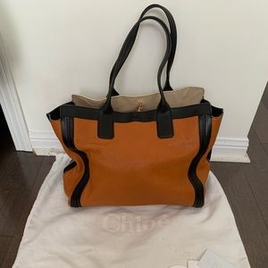 Authentic Chloe Alison Tote Bag | East West Tote Bag| Chloe Tote